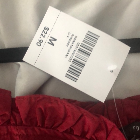 NWT romantic off the shoulder red top💋 - Picture 2 of 3